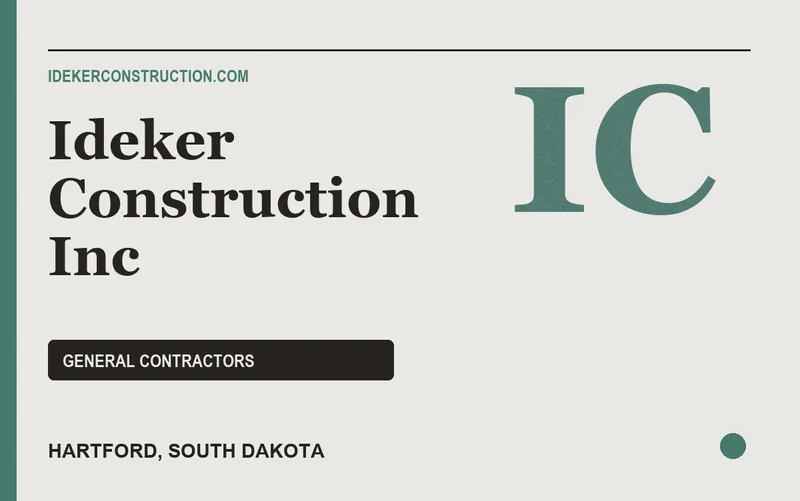 Ideker Construction Inc in Hartford, South Dakota