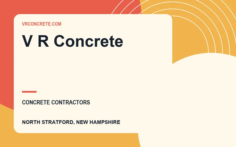 V R Concrete in North Stratford, New Hampshire