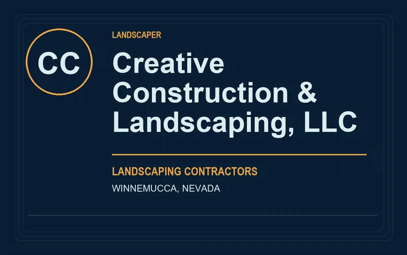 Creative Construction & Landscaping, LLC in Winnemucca, Nevada