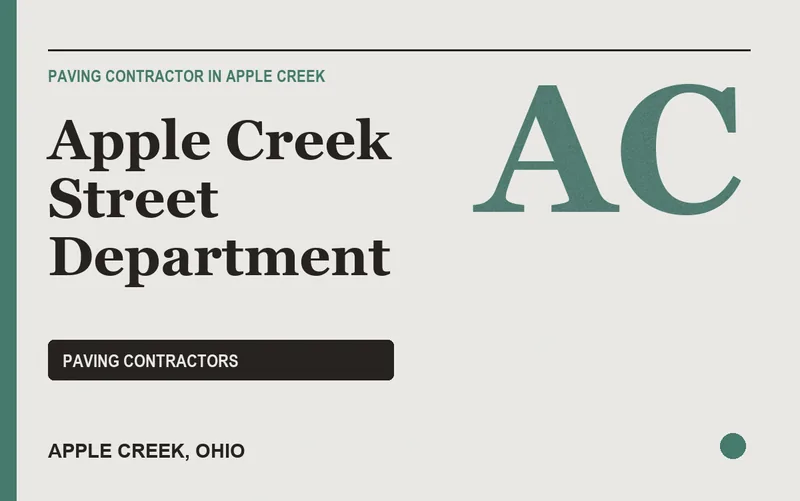 Apple Creek Street Department in Apple Creek, Ohio