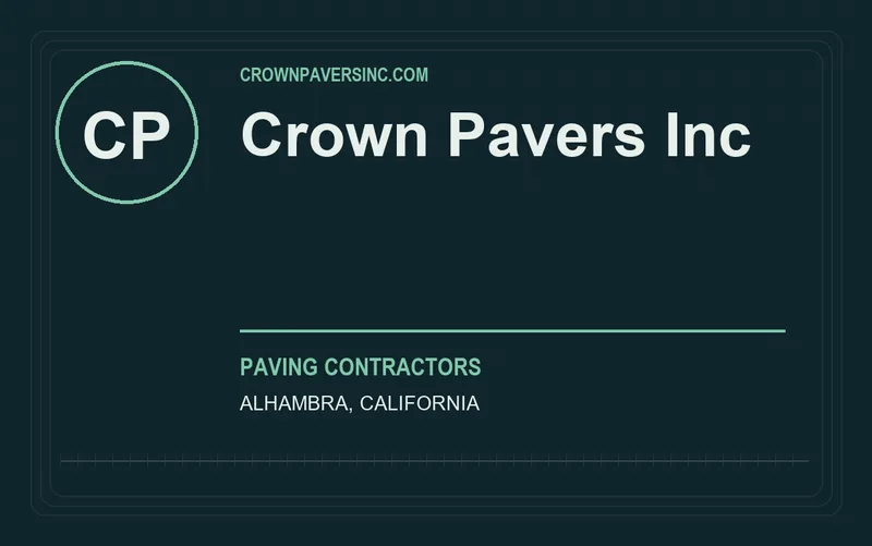 Crown Pavers Inc in Alhambra, California