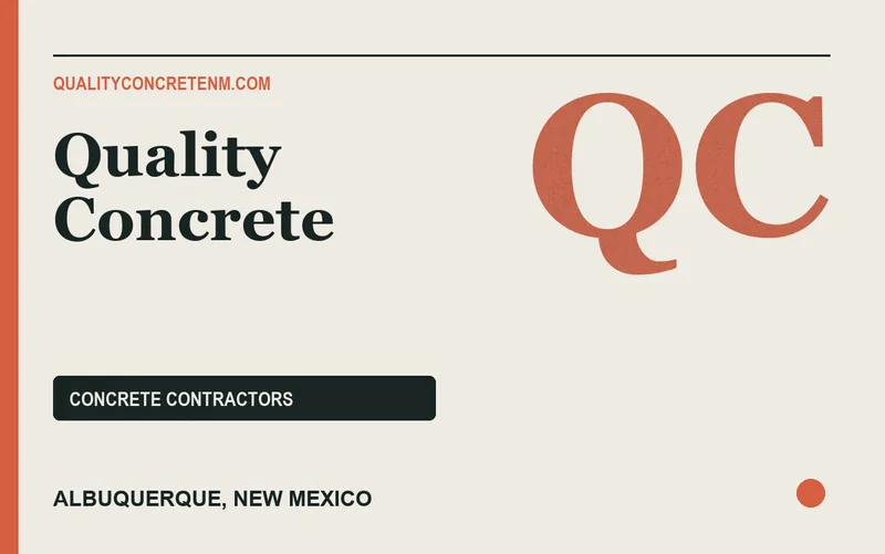 Quality Concrete in Albuquerque, New Mexico