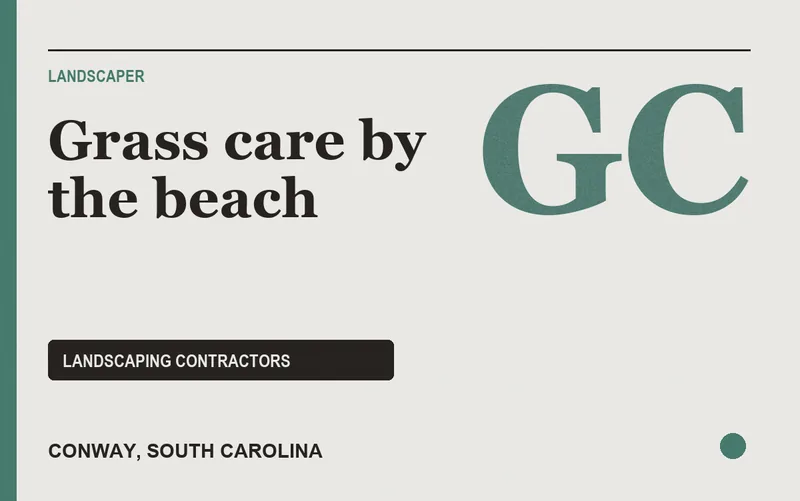 Grass care by the beach in Conway, South Carolina