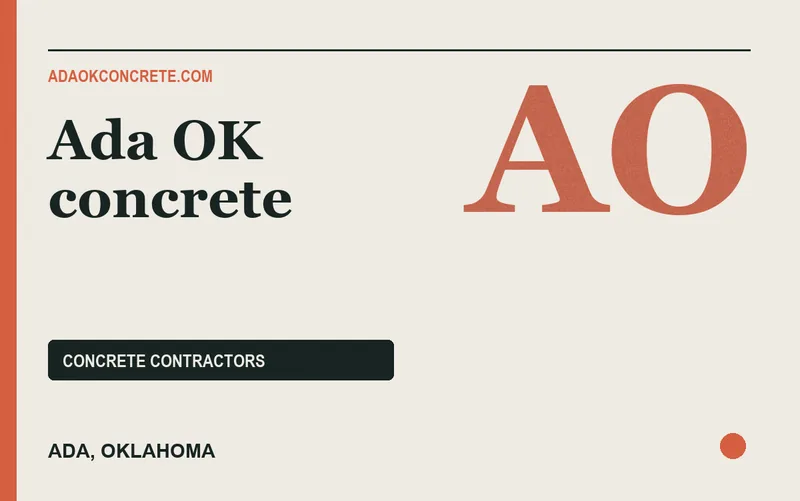 Ada OK concrete in Ada, Oklahoma
