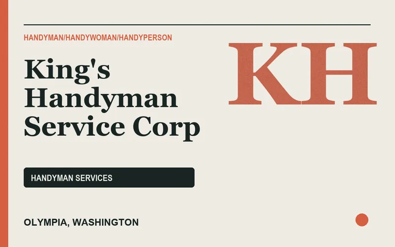 King's Handyman Service Corp in Olympia, Washington