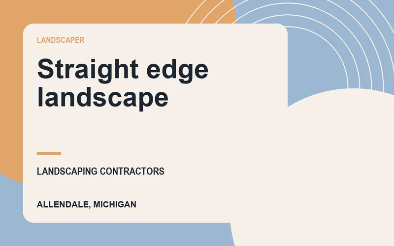 Straight edge landscape in Allendale, Michigan