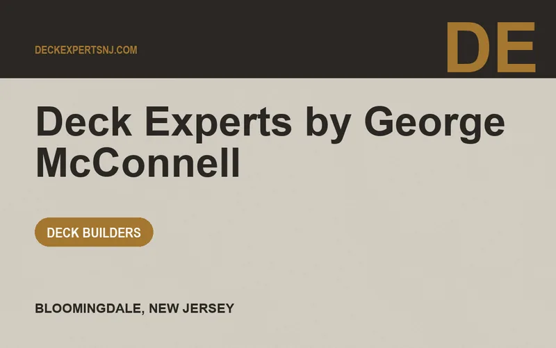 Deck Experts by George McConnell in Bloomingdale, New Jersey