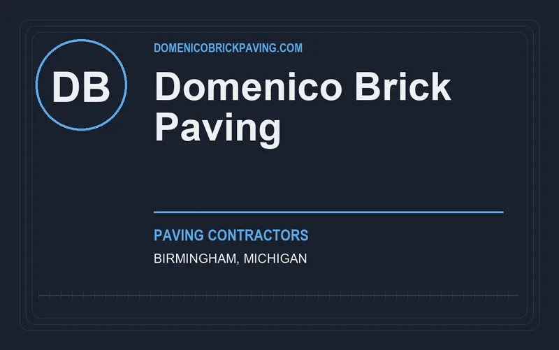 Domenico Brick Paving in Birmingham, Michigan