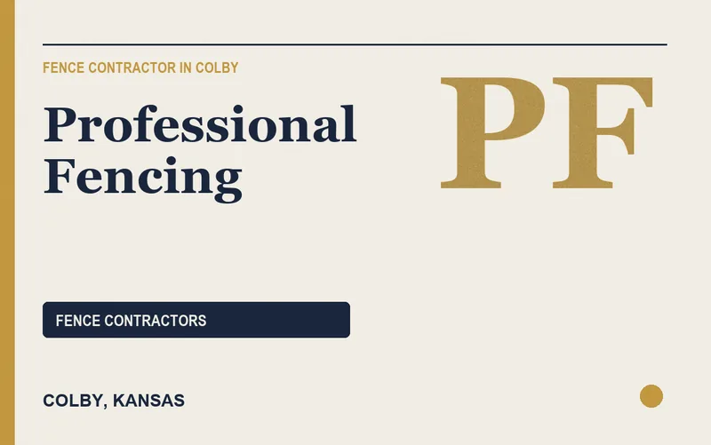 Professional Fencing in Colby, Kansas