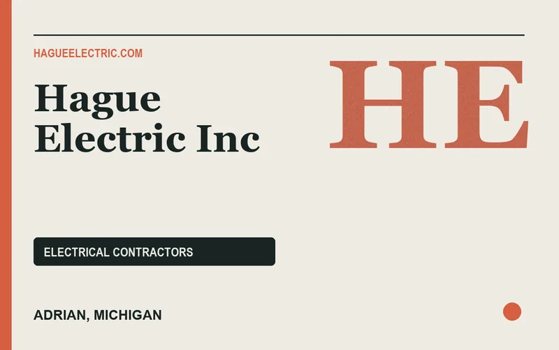 Hague Electric Inc in Adrian, Michigan