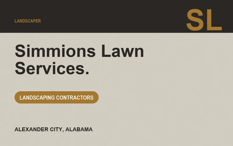 Simmions Lawn Services. in Alexander City, Alabama