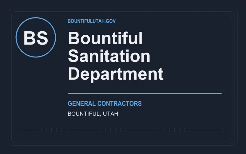 Bountiful Sanitation Department in Bountiful, Utah