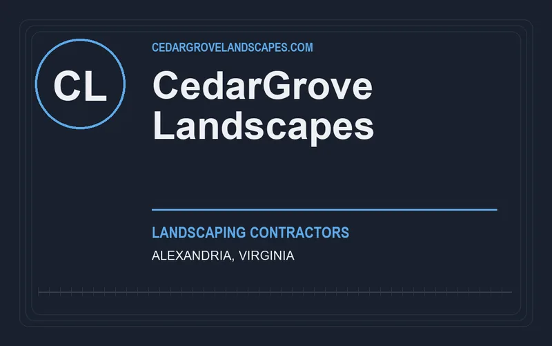 CedarGrove Landscapes in Alexandria, Virginia