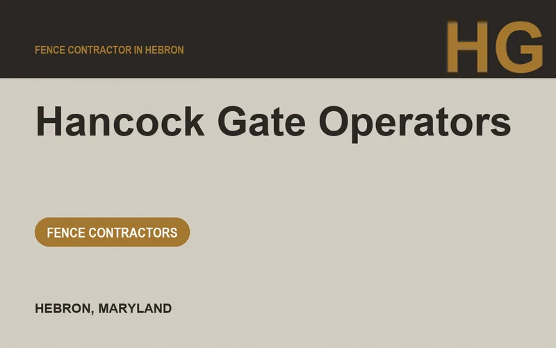 Hancock Gate Operators in Hebron, Maryland