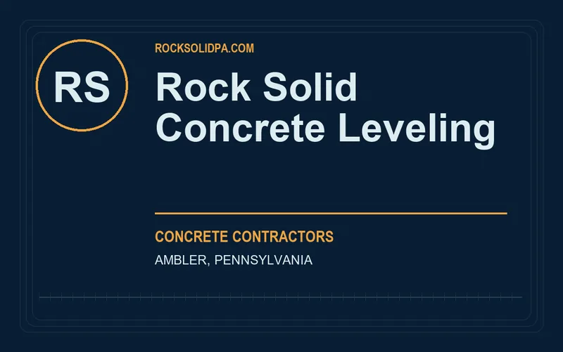 Rock Solid Concrete Leveling in Ambler, Pennsylvania