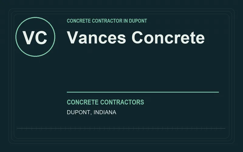 Vances Concrete in Dupont, Indiana