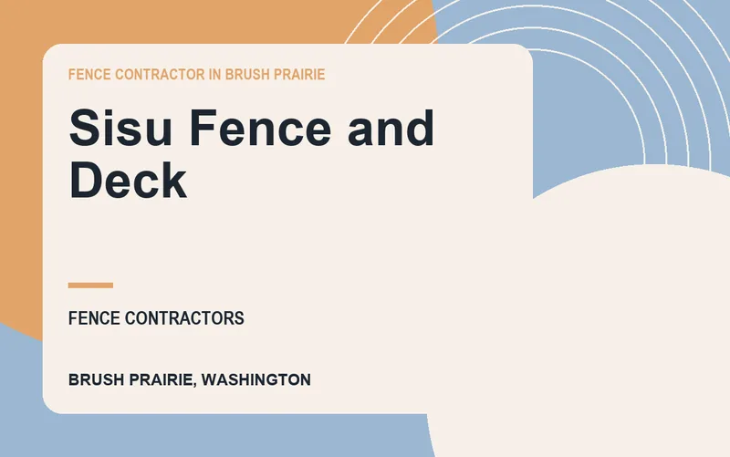 Sisu Fence and Deck in Brush Prairie, Washington
