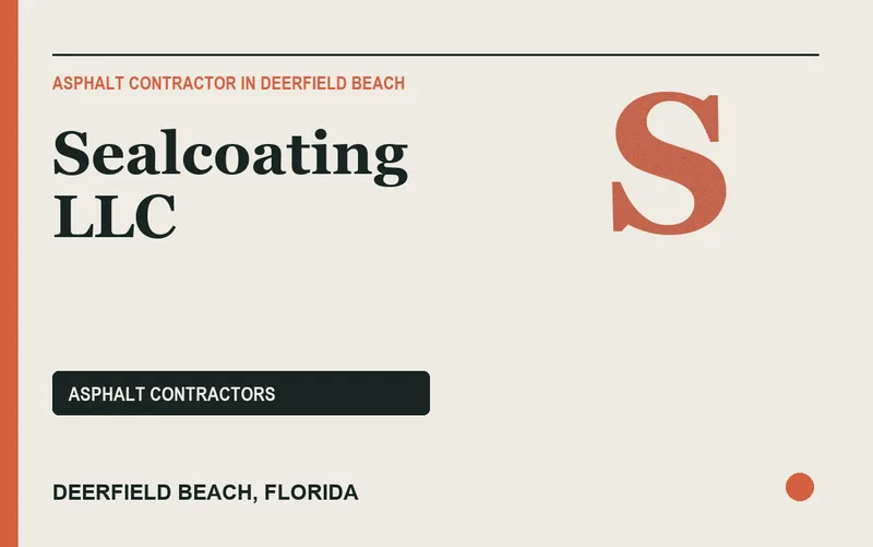 SEALCOATING LLC in Deerfield Beach, Florida