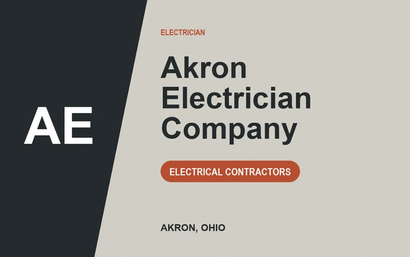 Akron Electrician Company in Akron, Ohio
