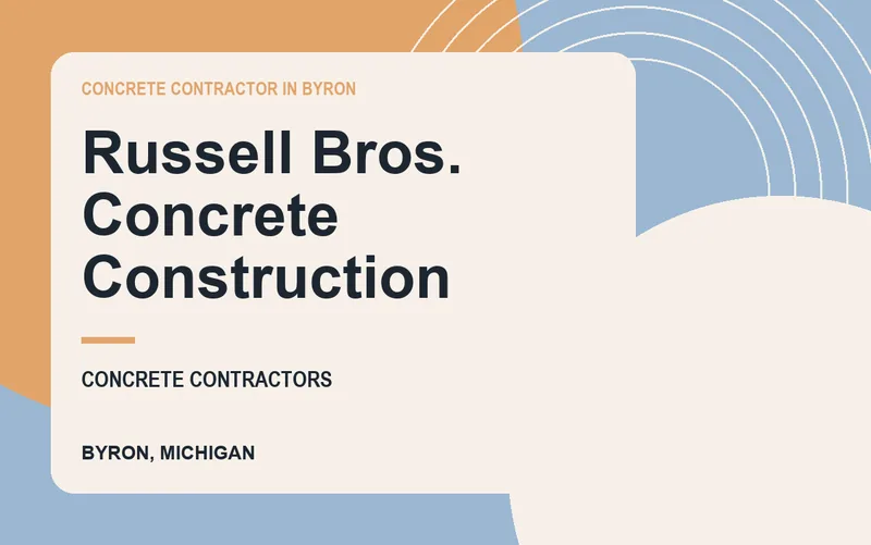 Russell Bros. Concrete Construction in Byron, Michigan