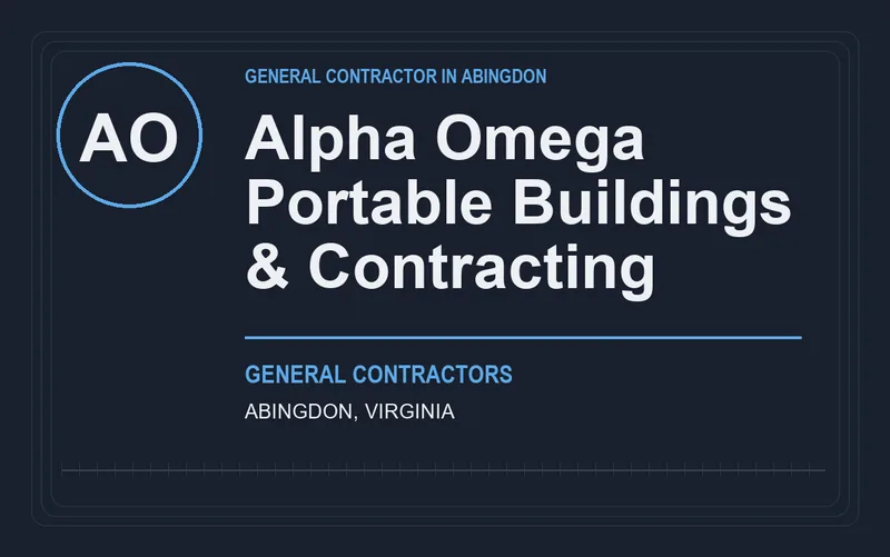 Alpha Omega Portable Buildings & Contracting in Abingdon, Virginia