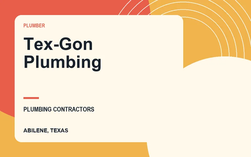 Tex-Gon Plumbing in Abilene, Texas