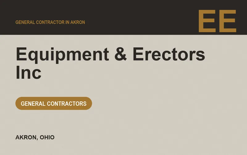 Equipment & Erectors Inc in Akron, Ohio