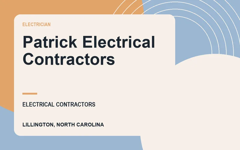 Patrick Electrical Contractors in Lillington, North Carolina