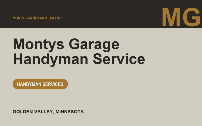 Montys Garage Handyman Service in Golden Valley, Minnesota