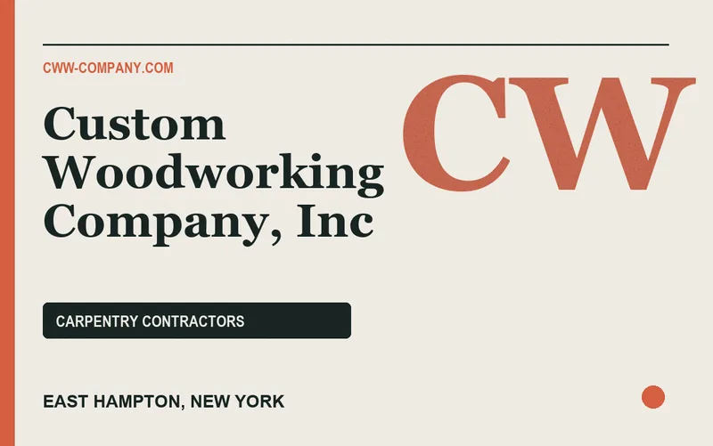 Custom Woodworking Company, Inc in East Hampton, New York