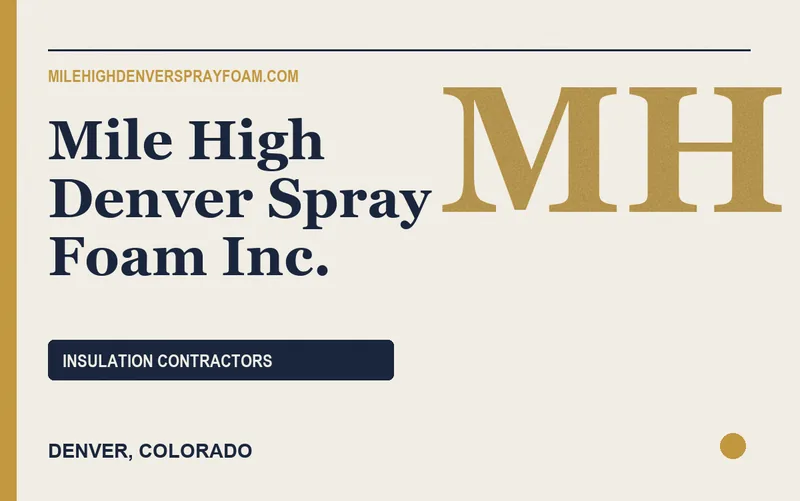 Mile High Denver Spray Foam Inc. in Denver, Colorado
