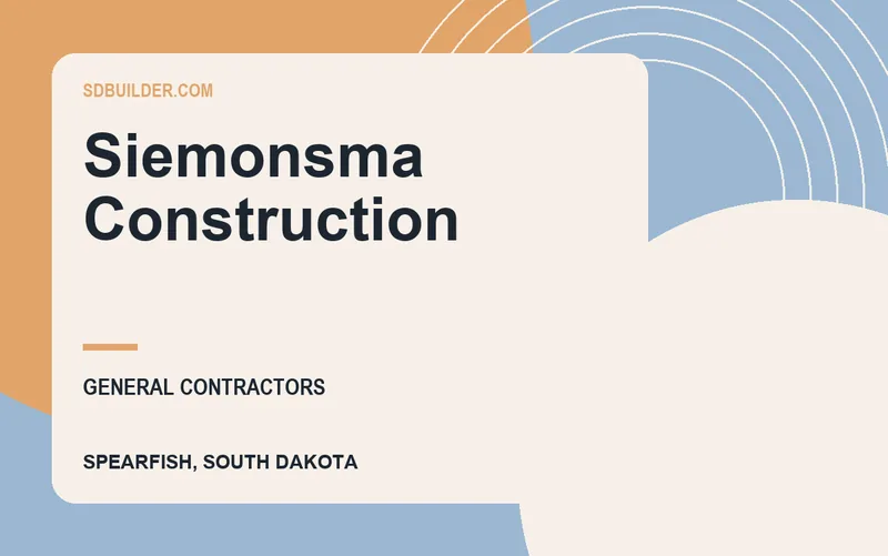 Siemonsma Construction in Spearfish, South Dakota