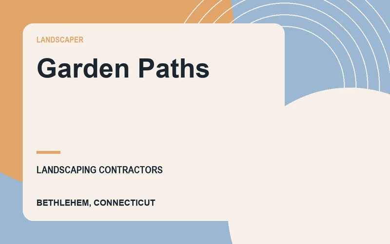 Garden Paths in Bethlehem, Connecticut