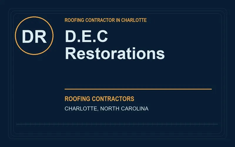 D.E.C Restorations in Charlotte, North Carolina