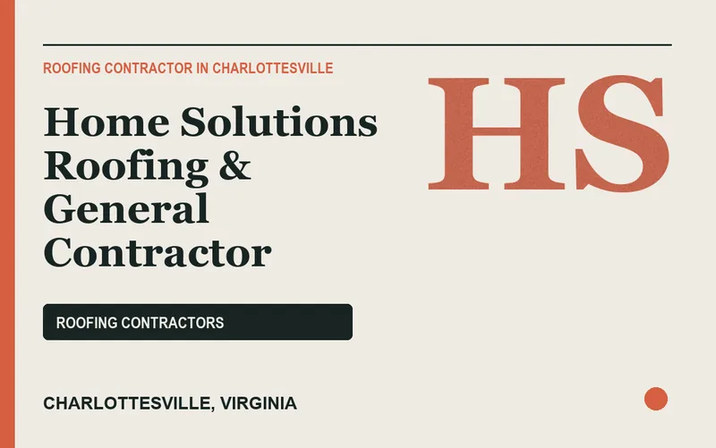 Home Solutions Roofing & General Contractor in Charlottesville, Virginia