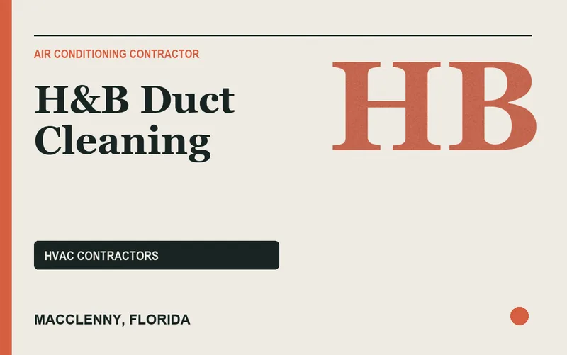 H&B Duct Cleaning in Macclenny, Florida