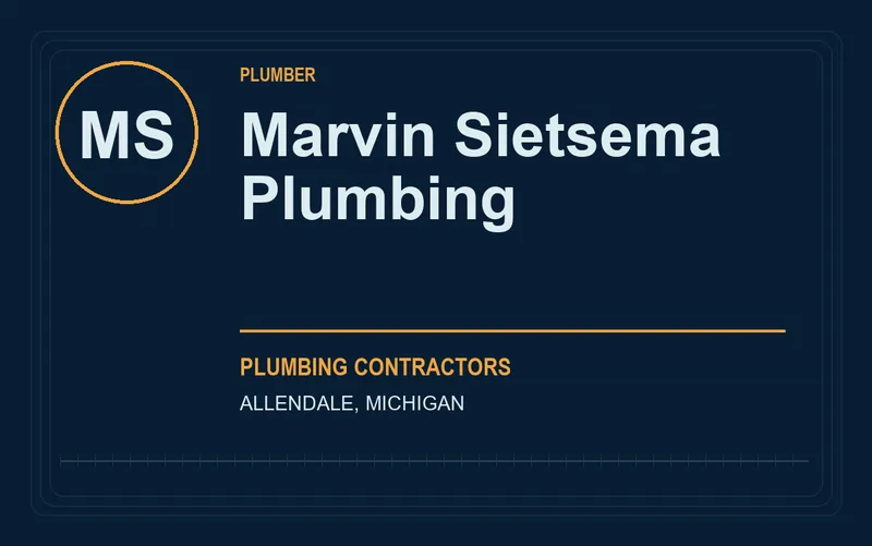 Marvin Sietsema Plumbing in Allendale, Michigan