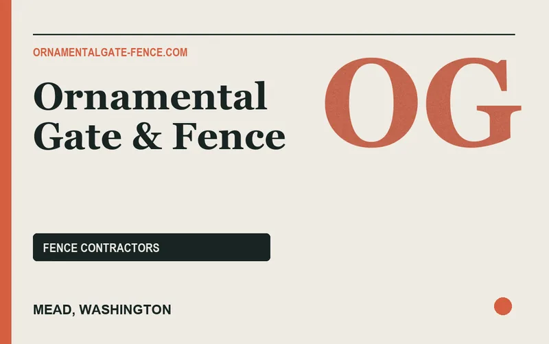 Ornamental Gate & Fence in Mead, Washington