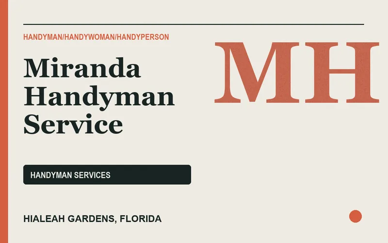 Miranda Handyman Service in Hialeah Gardens, Florida