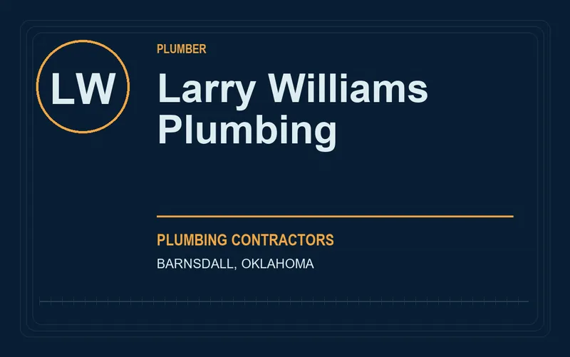 Larry Williams Plumbing in Barnsdall, Oklahoma
