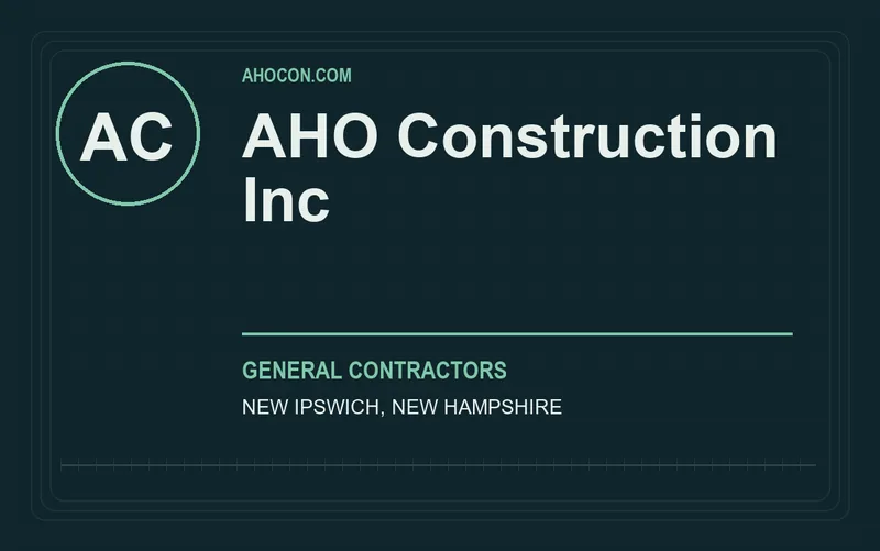 AHO Construction Inc in New Ipswich, New Hampshire