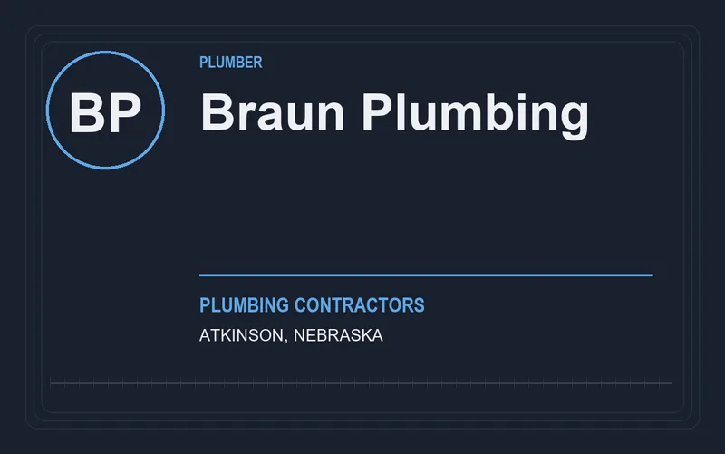 Braun Plumbing in Atkinson, Nebraska