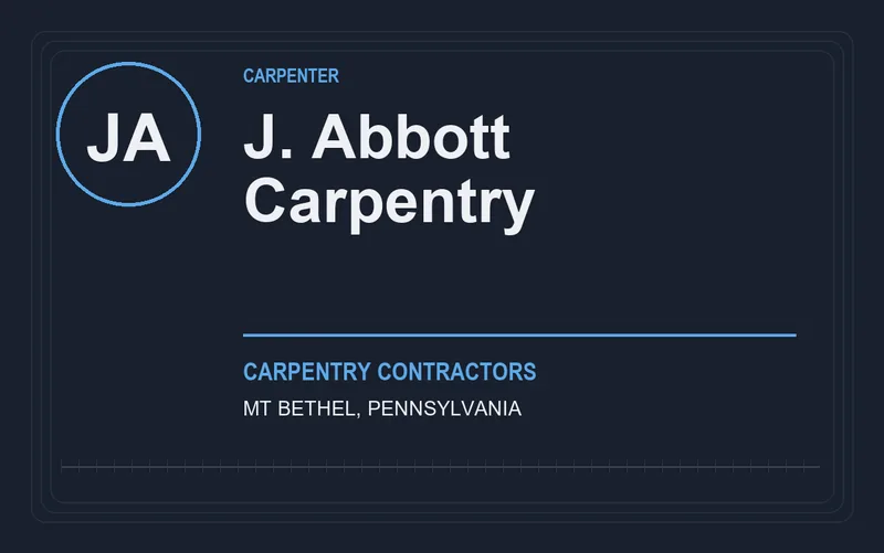 J. Abbott Carpentry in Mt Bethel, Pennsylvania