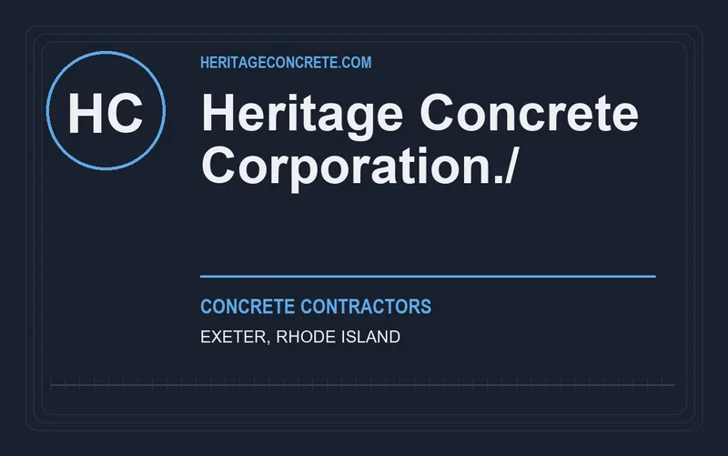 Heritage Concrete Corporation./ in Exeter, Rhode Island