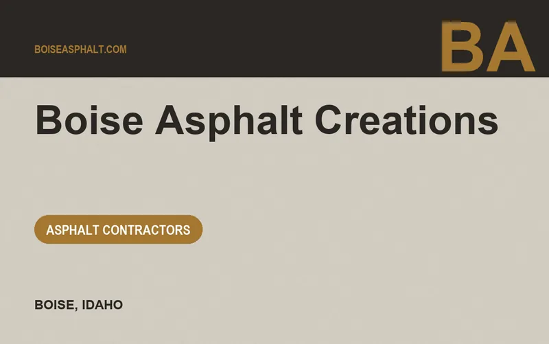 Boise Asphalt Creations in Boise, Idaho