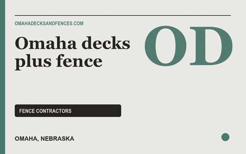 Omaha decks plus fence in Omaha, Nebraska