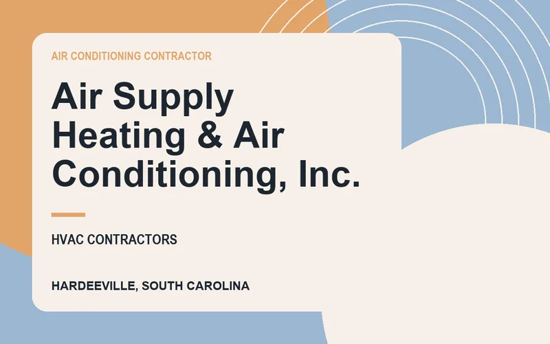 Air Supply Heating & Air Conditioning, Inc. in Hardeeville, South Carolina