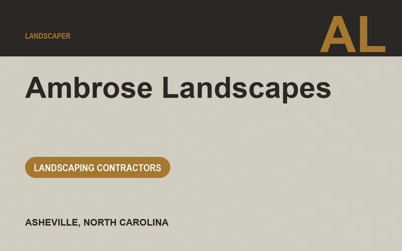 Ambrose Landscapes in Asheville, North Carolina