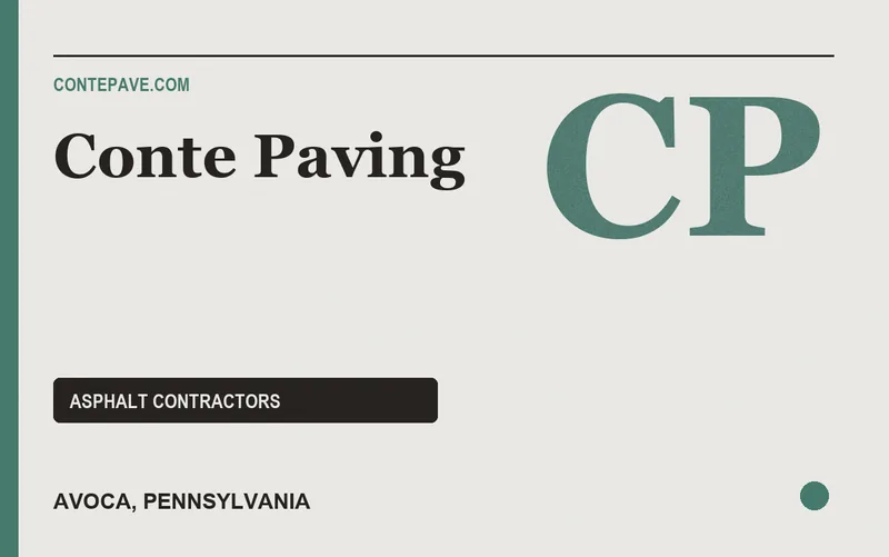 Conte Paving in Avoca, Pennsylvania