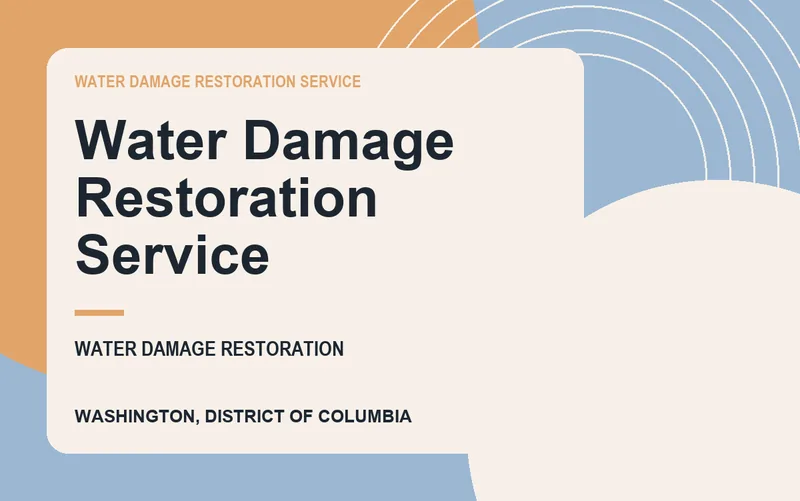 Water Damage Restoration Service in Washington, District of Columbia